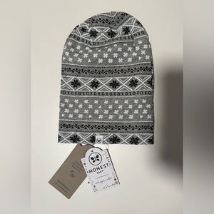 Honest Baby Reversible Baby Hat Gray Organic Cotton NWT